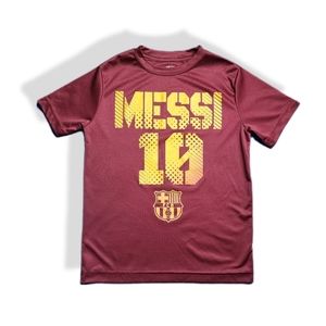 Messi T-Shirt, 100% Polyester, Soccer Messi FC Barcelona shirt